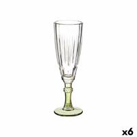 Champagneglas Exotic Krystal Grøn 6 enheder (170 ml)