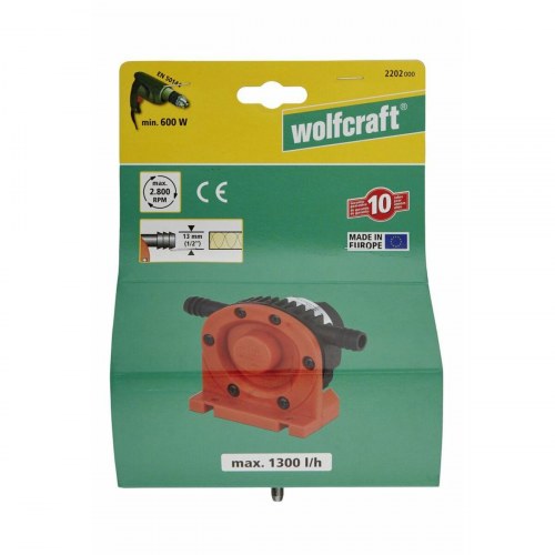 Vandpumpe til boremaskine Wolfcraft 2202000 - rød/sort
