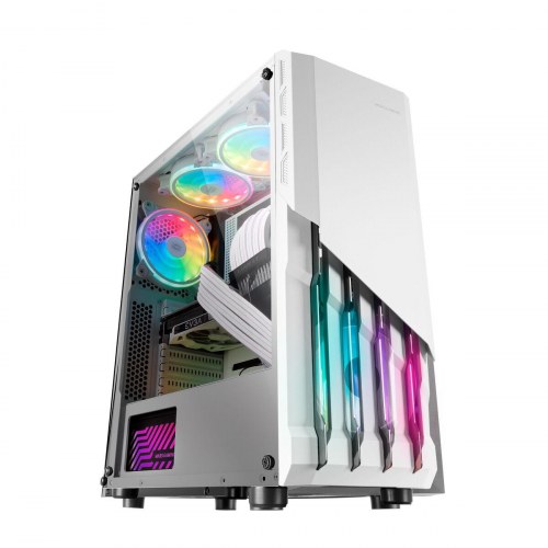 PC kabinet ATX Mars Gaming MCX2W - Hvid Midi-Tower