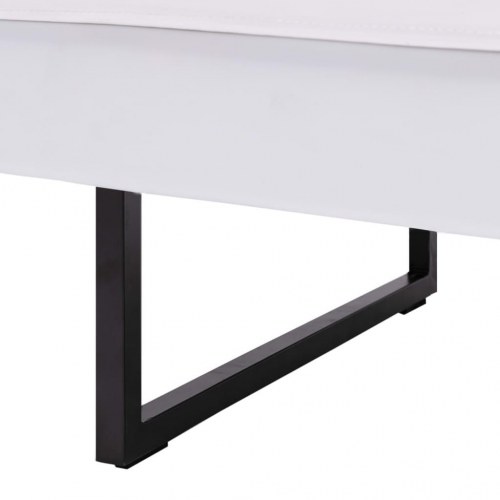 Hjørnesofa kunstlæder hvid