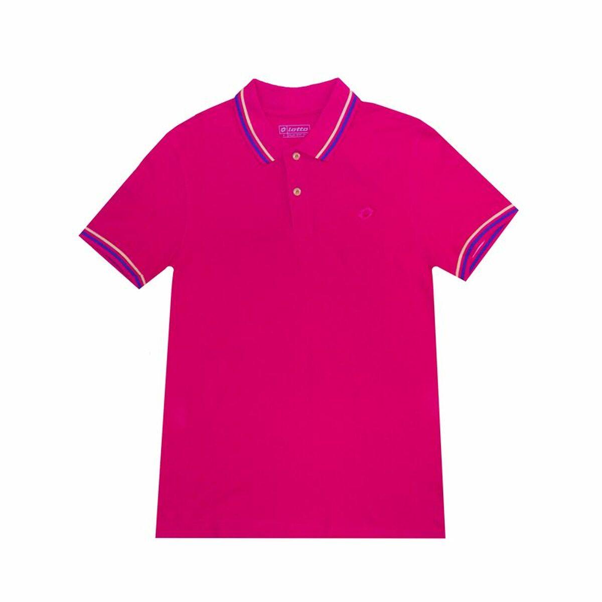 Lotto Reed poloshirt til mænd - fuchsia, kortærmet (S)