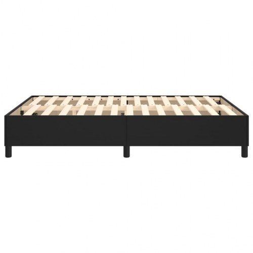Boxspring sengeramme 140×190 cm i sort kunstlæder