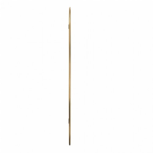Vægspejl 80 × 35 cm - guldfarvet, bølgeformet ramme