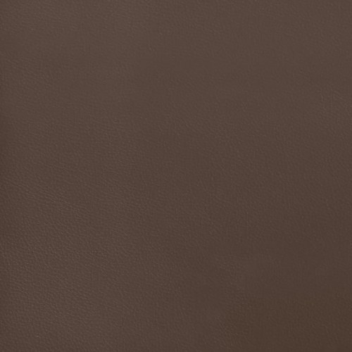 Kontinentalseng med madras 180x200 cm kunstlæder brun