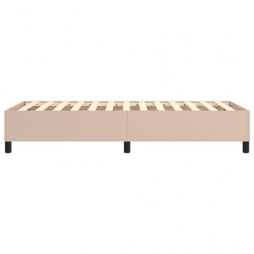 Boxspring sengeramme 80x200 cm i kunstlæder - cappuccino