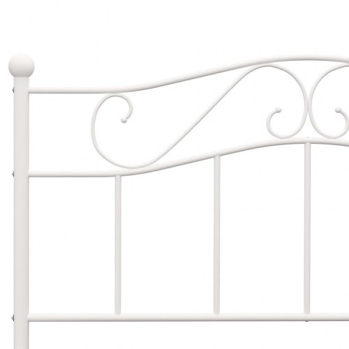 Sengestel i metal 160 × 200 cm - hvid dobbeltseng