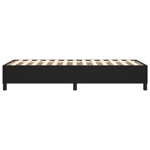 Boxspring sengeramme 80×200 cm i sort kunstlæder