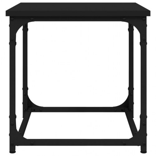 Sidebord i sort konstrueret træ - 40 × 40 × 40 cm