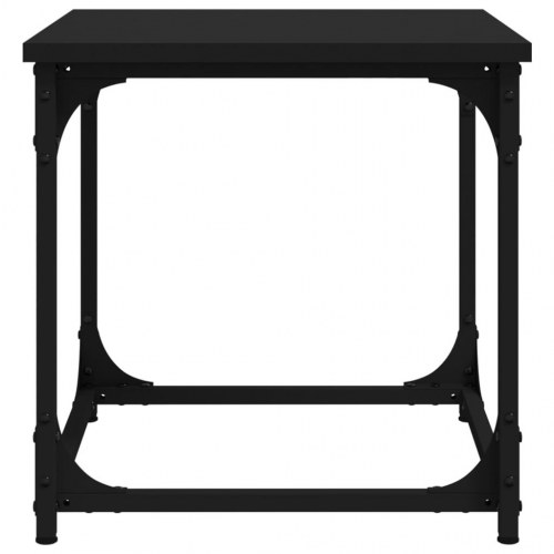 Sidebord i sort konstrueret træ - 40 × 40 × 40 cm