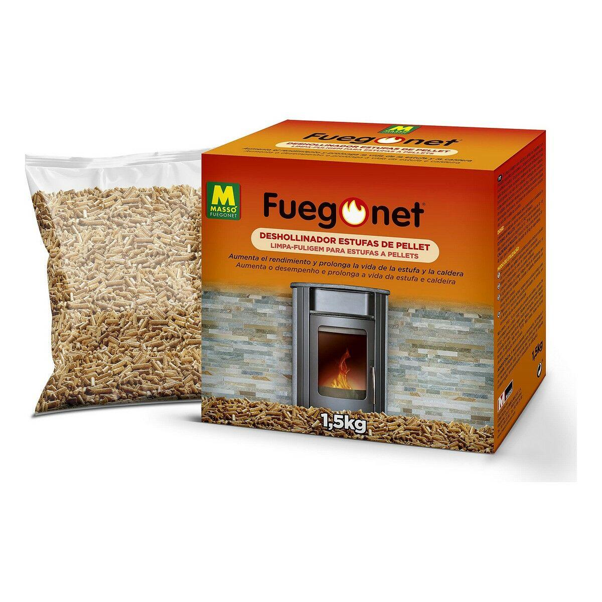 Massó skorstensbørste til pilleovne - pejsetilbehør