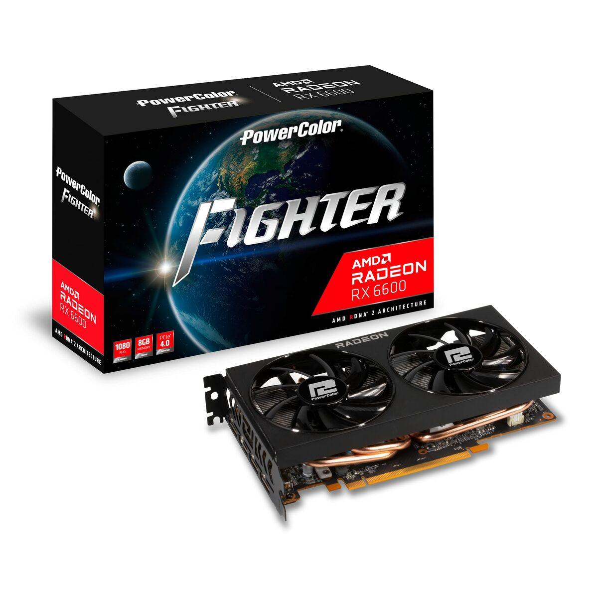 Grafikkort Powercolor Axrx 6600 8gbd6 3dh Gddr6 Amd Radeon 6600