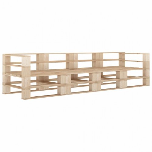 4-personers pallesofa til haven træ