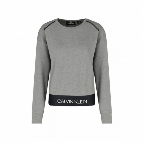 Calvin Klein sweatshirt uden hætte til kvinder - lysegrå, M