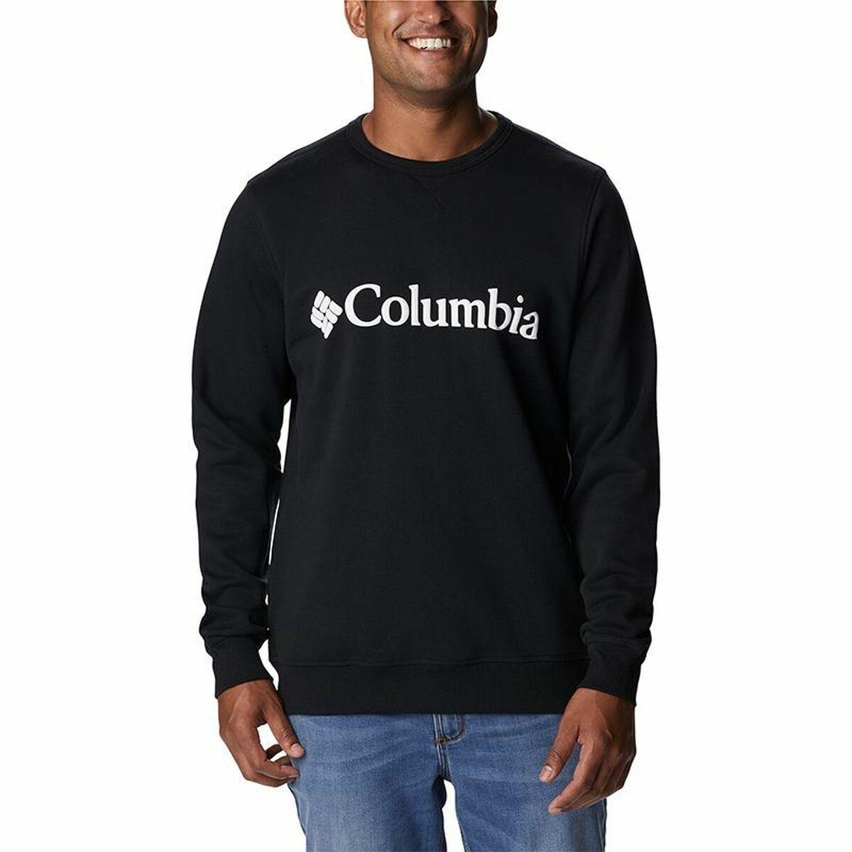 Billede af Sweaters uden Hætte til Mænd Columbia Logo Fleece Crew Sort S