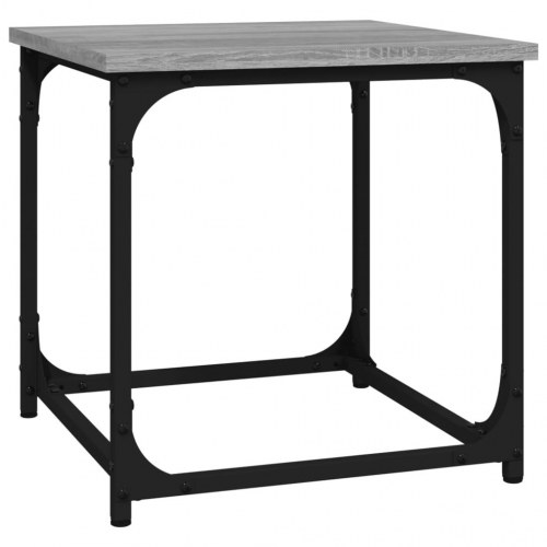 Sidebord 40 × 40 × 40 cm i konstrueret træ - grå sonoma-eg