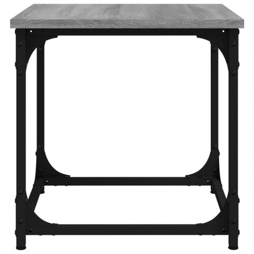 Sidebord 40 × 40 × 40 cm i konstrueret træ - grå sonoma-eg
