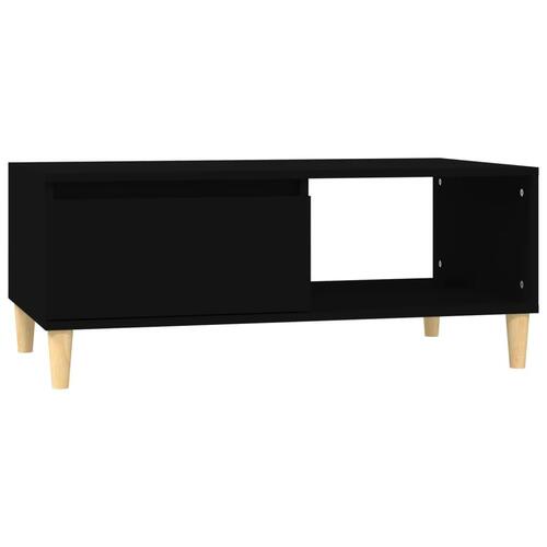 Sofabord 90x50x36,5 cm konstrueret træ sort