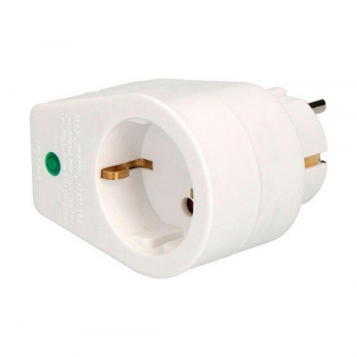 EDM Stikadapter R40049 - termoplast, EU-stik, 250 V / 10 A, hvid