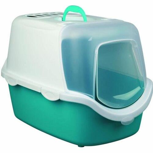 Kattebakke Trixie Vico Easy Clean Turkisblå Hvid 40 x 40 x 56 cm