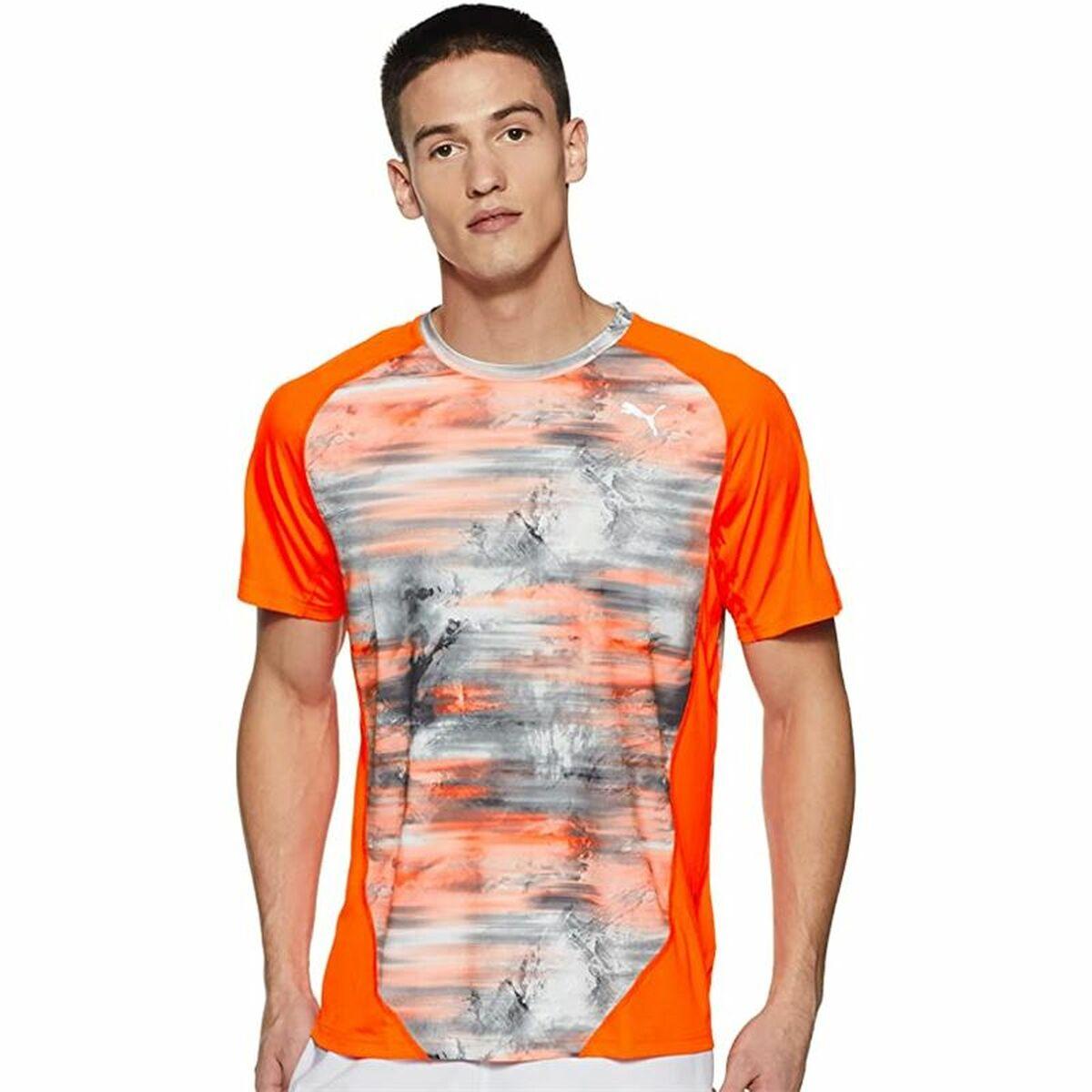 Puma Graphic Tee - kortærmet herre T-shirt, Shocking Orange, M