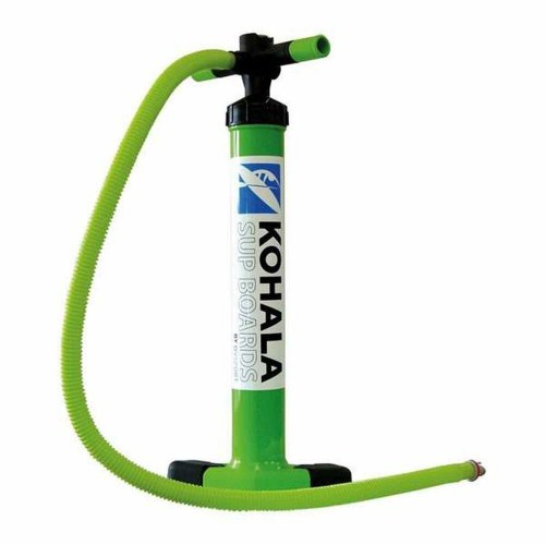 Fodpumpe til paddleboard - manuel double action, 30 PSI (grøn)