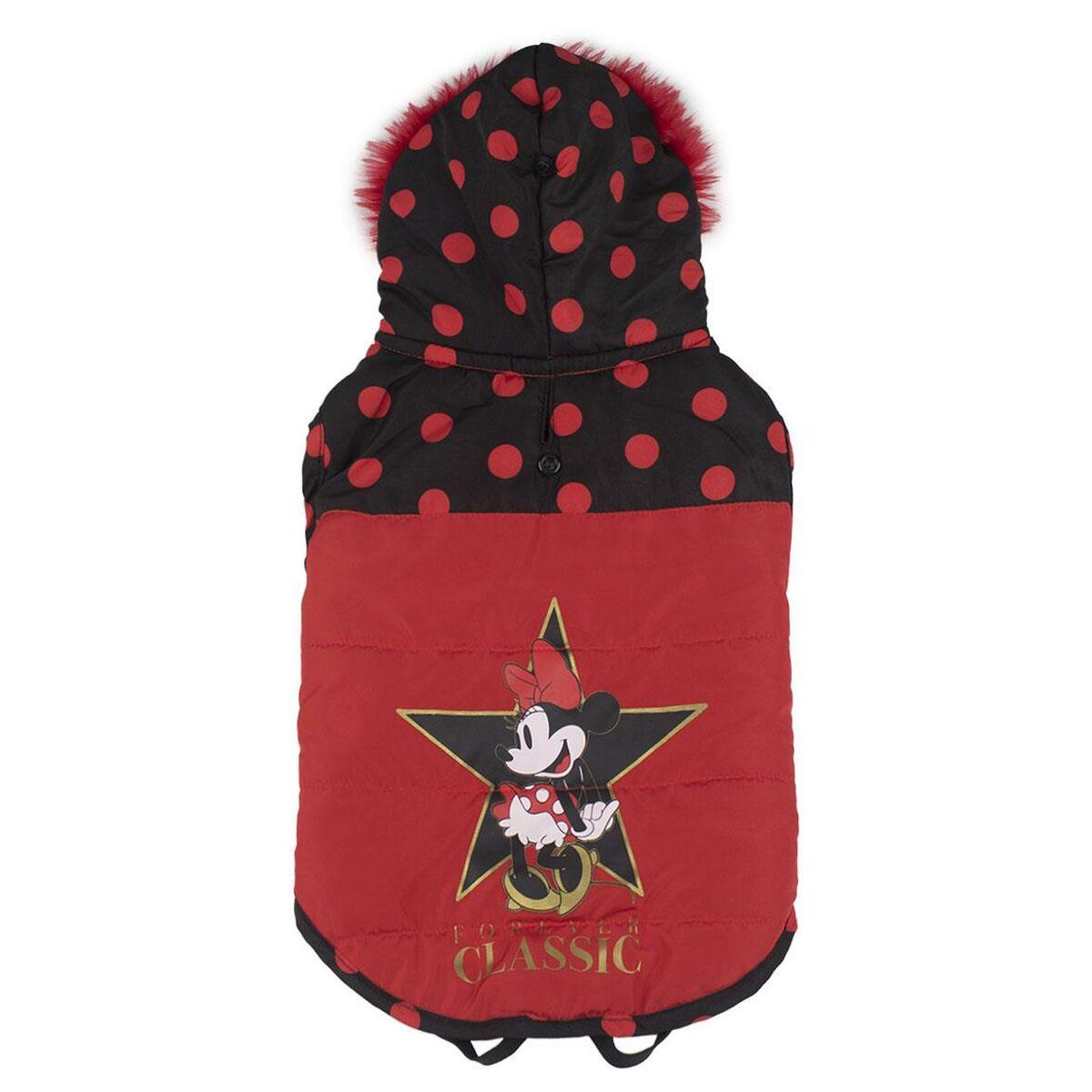 Hundefrakke Minnie Mouse Sort Rød Xxs
