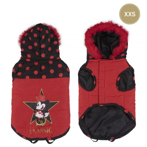 Minnie Mouse hundefrakke - Sort/Rød, XXS
