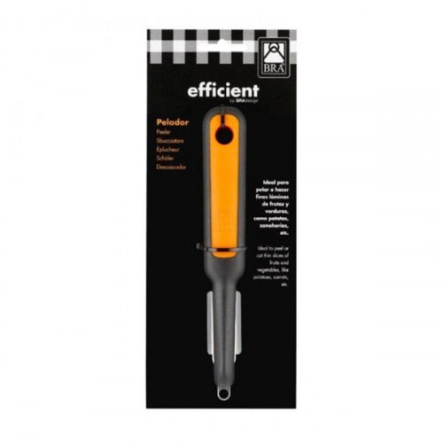 Skrællekniv - BRA Efficient A195014, rustfrit stål, orange