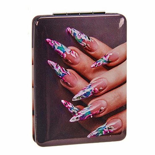 Makeup-Spejl Foldbar Negle (2,5 x 8,5 x 6,2 cm) (12 enheder)
