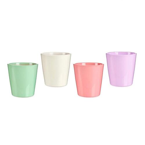 Urtepotte Pink Syren Hvid Grøn Ler (16,5 x 16 x 16,5 cm) (120 enheder)
