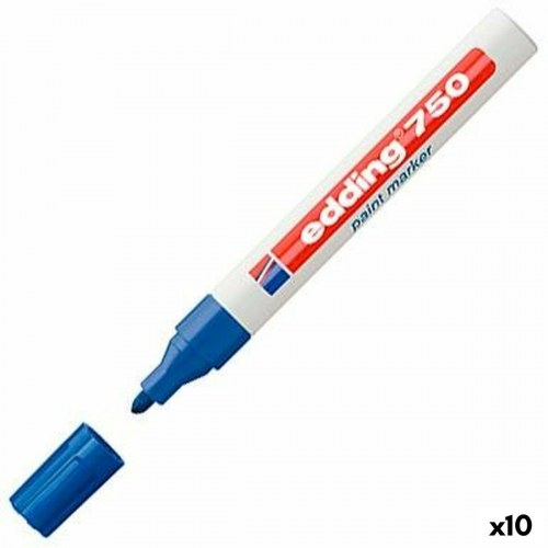 Edding 750 sprittusch - blå, 10 stk.