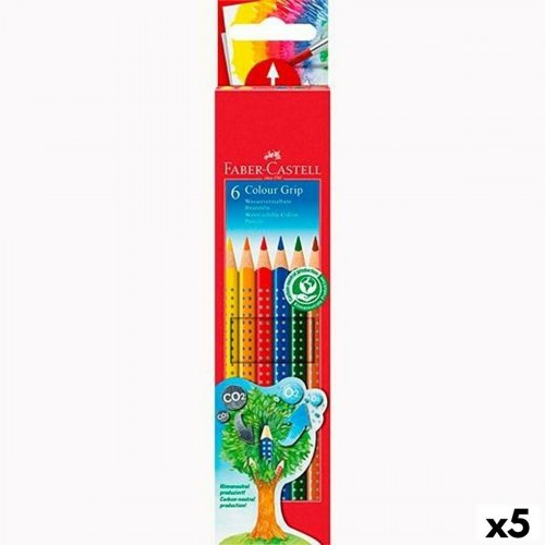 Faber-Castell akvarelblyanter, trekantet - multifarvet (5 pak)