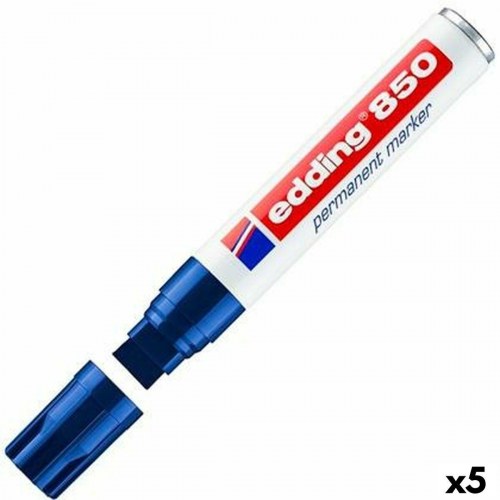 Permanent marker Edding 850 blå - 5 stk.