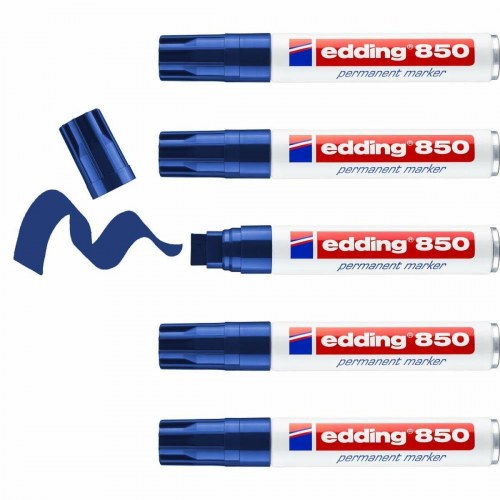 Permanent marker Edding 850 blå - 5 stk.