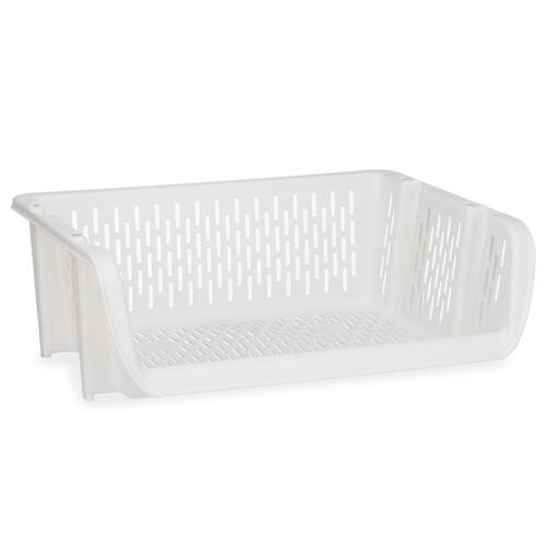 Grøntsagskurv Hvid polypropylen (30 x 13,5 x 38,7 cm) (24 enheder)