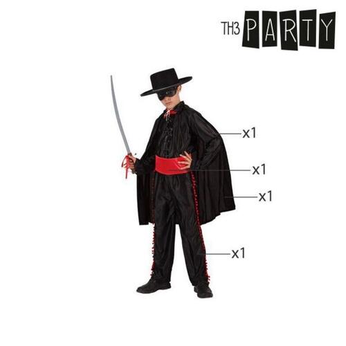 Kostume til børn Zorro 3-4 år