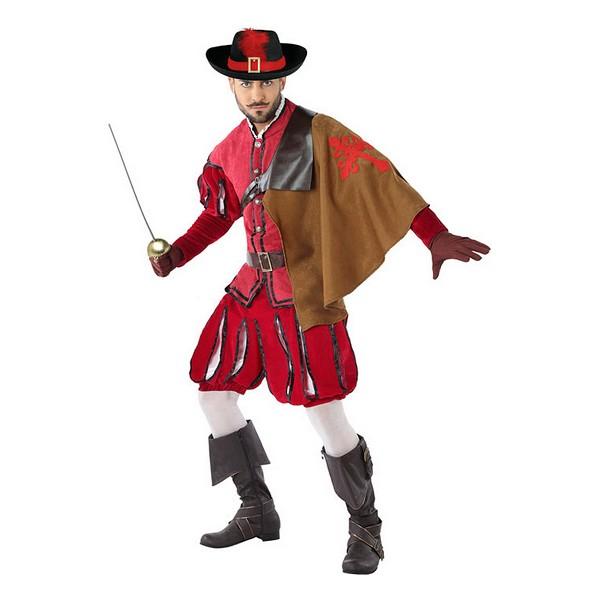 Kostume til voksne 113817 Rød (3 stk) Musketer XL