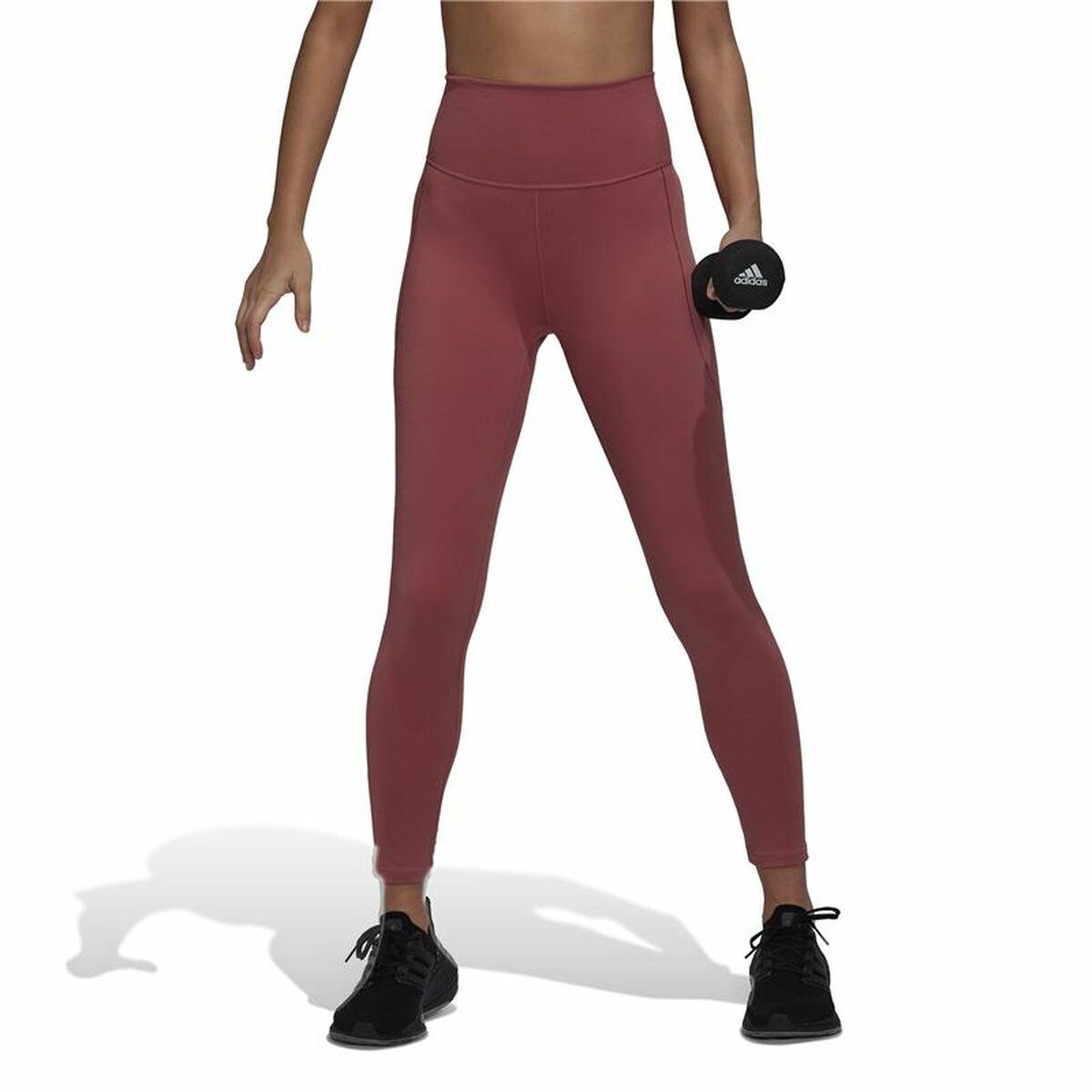 Sport Leggings Til Kvinder Adidas Studio 7/8 Brun L