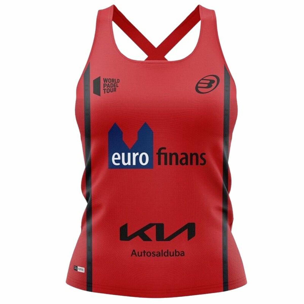 T-shirt til Damer uden Ærmer Bullpadel Delfi Brea Padel Mørkerød L