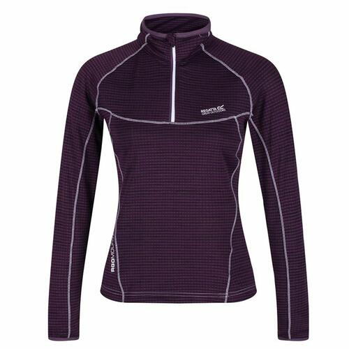 Kvinde Langærmet T-Shirt Regatta Yonder Half-Zip Lilla 8