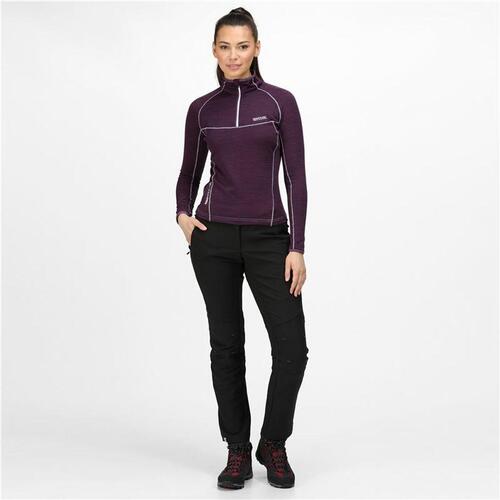 Kvinde Langærmet T-Shirt Regatta Yonder Half-Zip Lilla 8