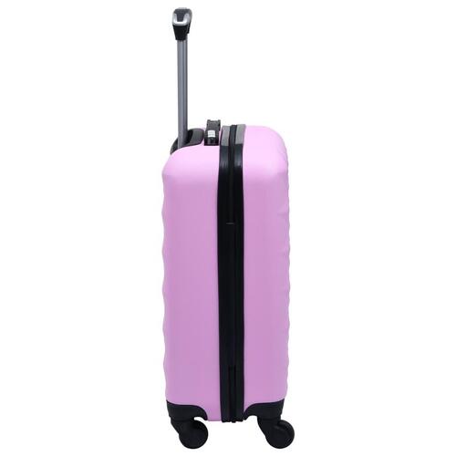 Kuffert sæt 2 stk. hardcase ABS pink