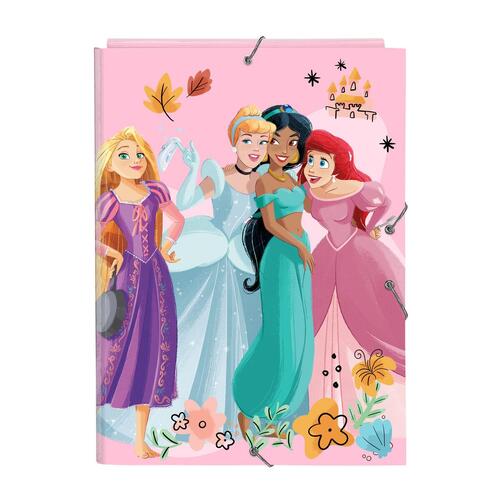 Organiser mappe Princesses Disney Magical Beige Pink A4