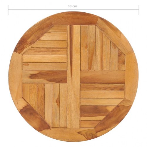 Roterende serveringsplade massivt teaktræ