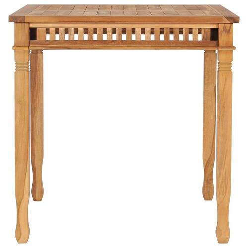 Havebord 80x80x80 cm massivt teaktræ