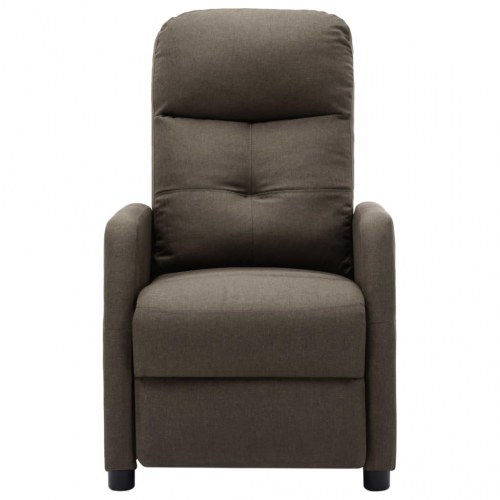 Elektrisk massagestol stof gråbrun