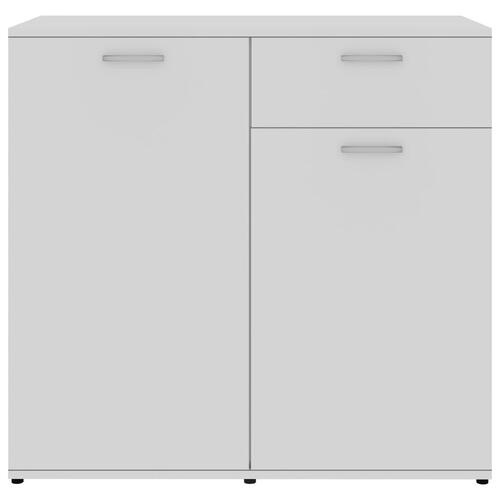 Skænk 160x36x75 cm spånplade højglans hvid
