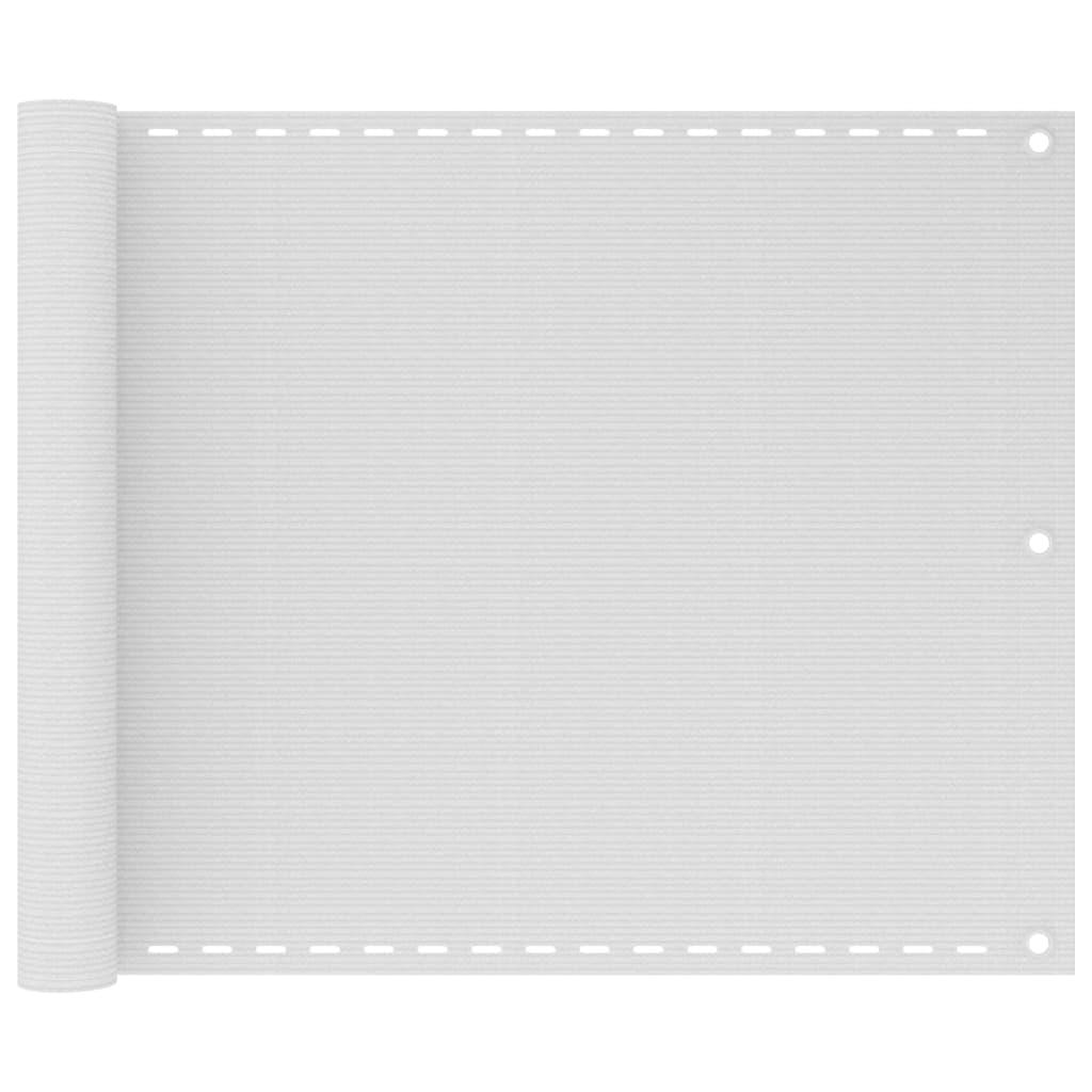 Altanafskærmning 75x300 cm HDPE hvid