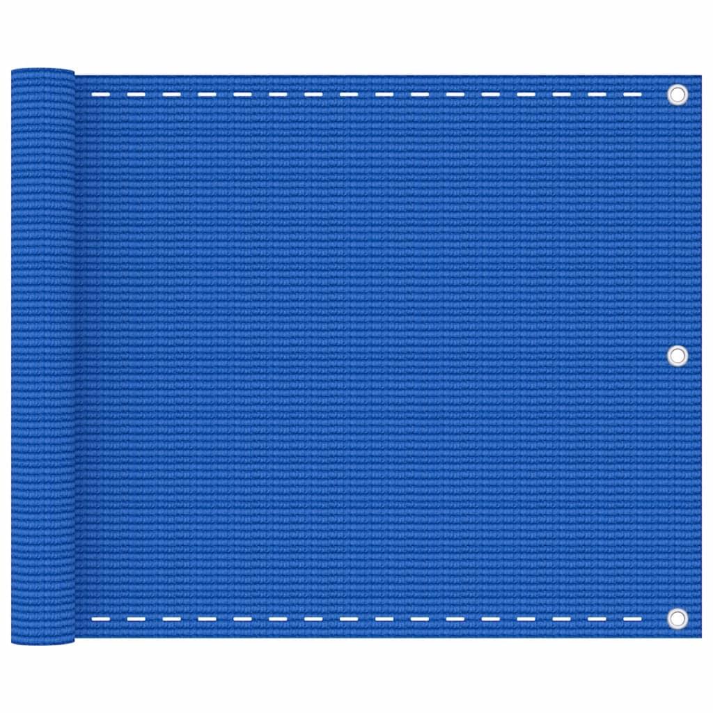 Altanafskærmning 75x300 cm HDPE blå