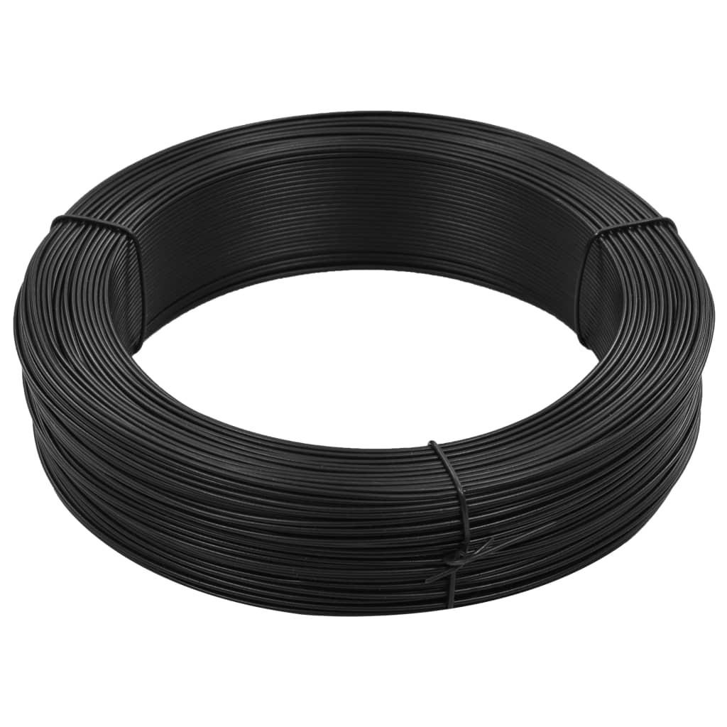 Hegnsbindetråd 250 m 0,9/1,4 mm stål antracitgrå